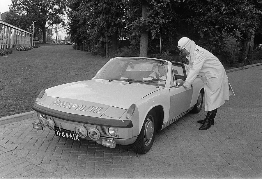 PORSCHE : VW-Porsche 914 de la Rijkspolitie néerlandaise, 1970, Nationaal Archief / Anefo (CC0)