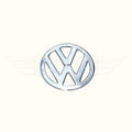 Logo anteriore inox Volkswagen Bulli T1 Split Screen (1950–1967)