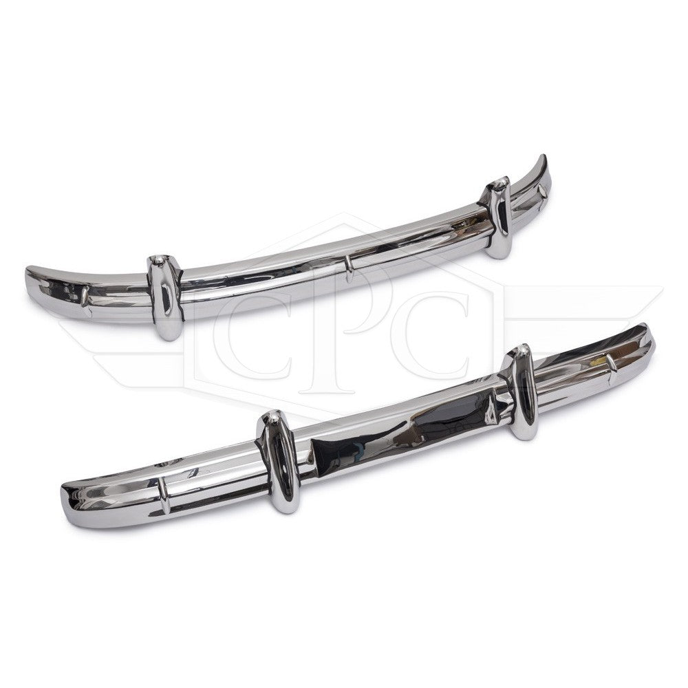 Pare-chocs nervurés 2e modèle Peugeot 203 berline & cabriolet (1953–1960) - Kit complet