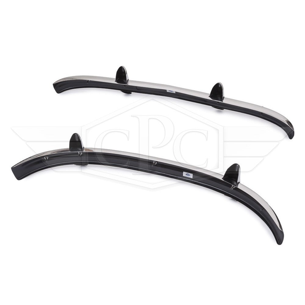 Pare-chocs nervurés 2e modèle Peugeot 203 berline & cabriolet (1953–1960) - Kit complet