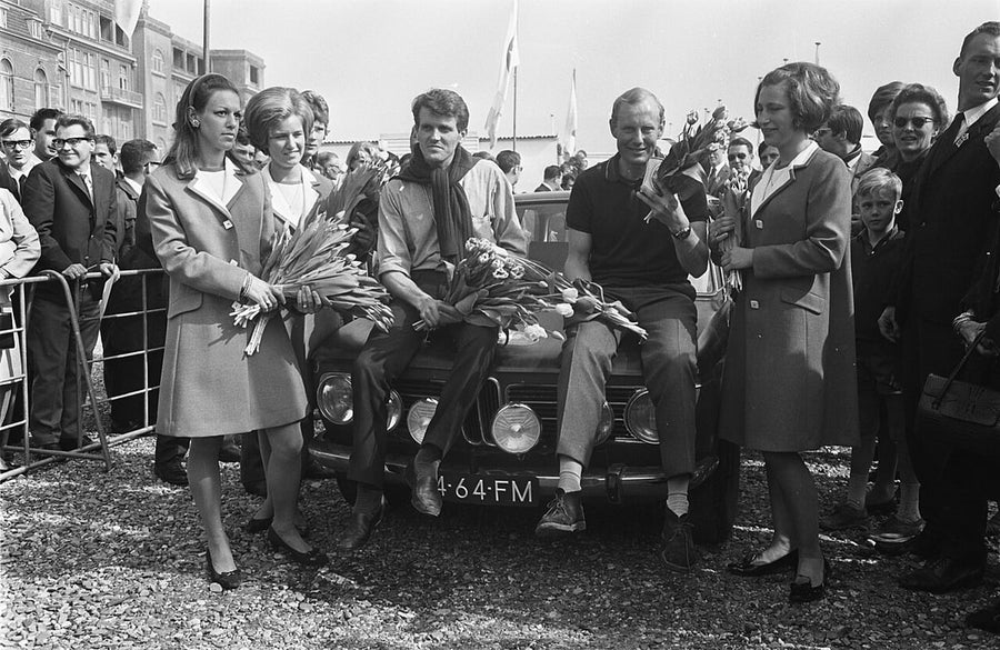 BMW : BMW 2002 à l’arrivée du Rallye des Tulipes, 1968, Nationaal Archief / Anefo (CC0)