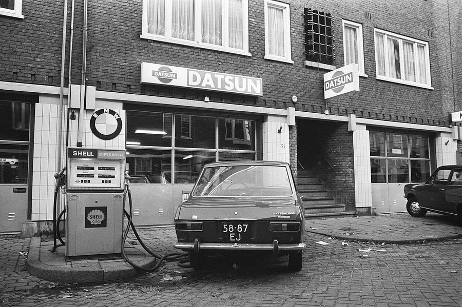 DATSUN : Foto: concesionario Datsun en Ámsterdam, 1971, Nationaal Archief / Anefo (CC0)